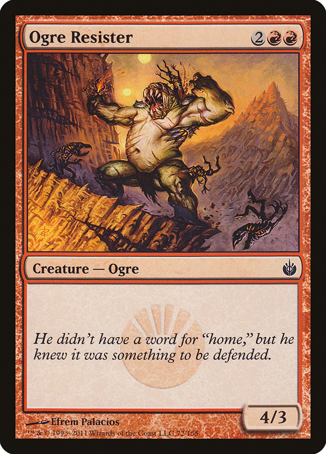 Card Scan of Ogre Resister | MBS