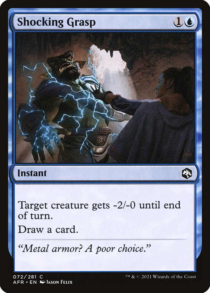 Card Scan of Shocking Grasp | AFR