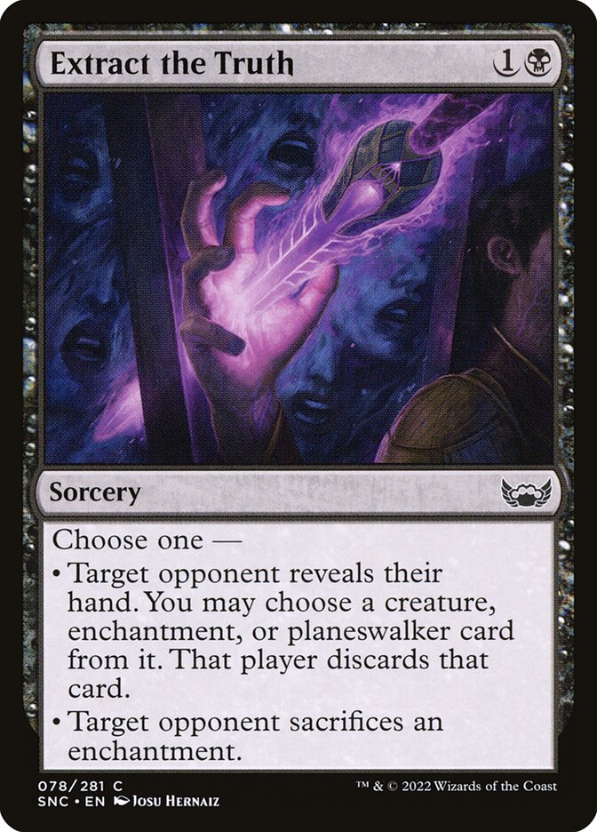 Card Scan of Extract the Truth | SNC