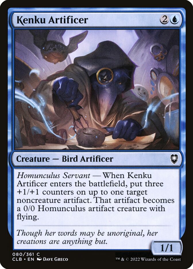 Card Scan of Kenku Artificer | CLB