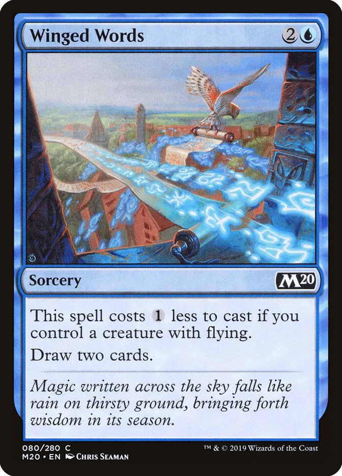 Card Scan of Winged Words | M20