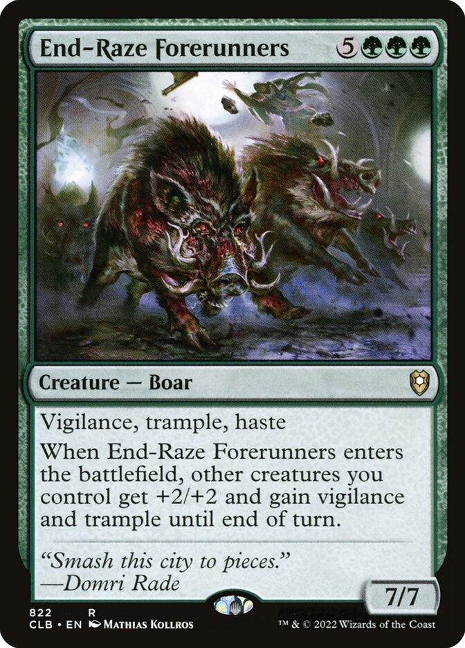 Card Scan of End-Raze Forerunners | CLB