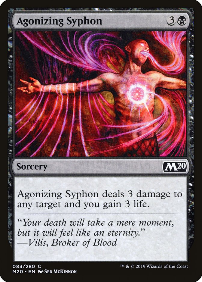 Card Scan of Agonizing Syphon | M20