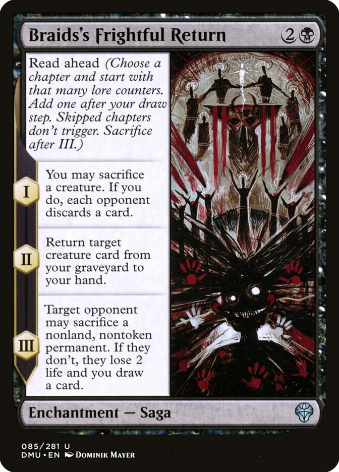 Card Scan of Braids's Frightful Return | DMU