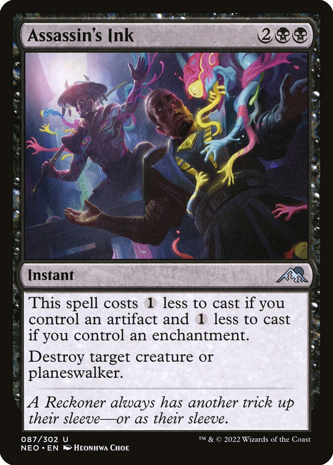 Card Scan of Assassin's Ink | NEO