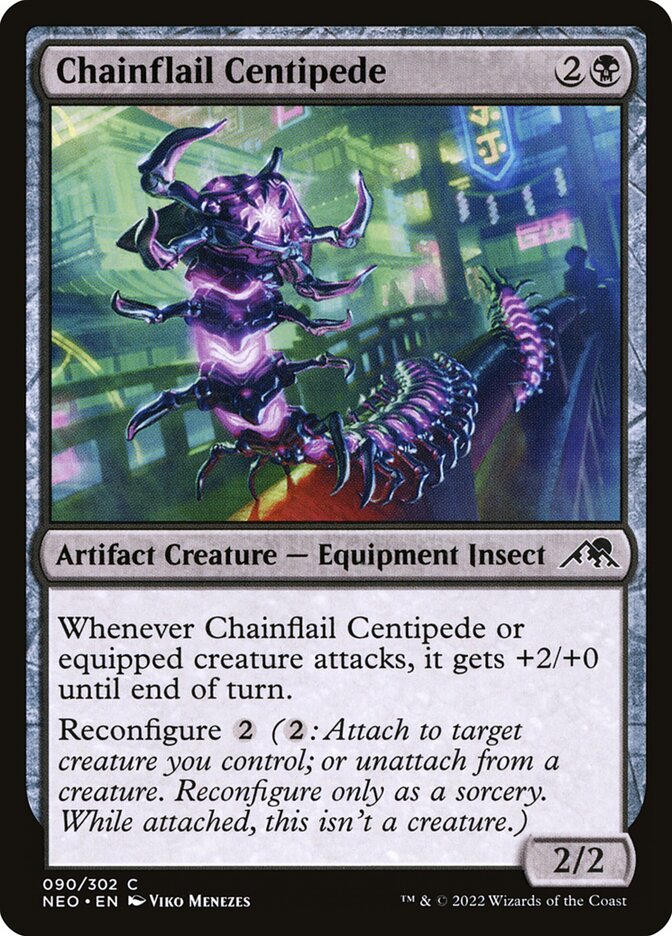 Card Scan of Chainflail Centipede | NEO