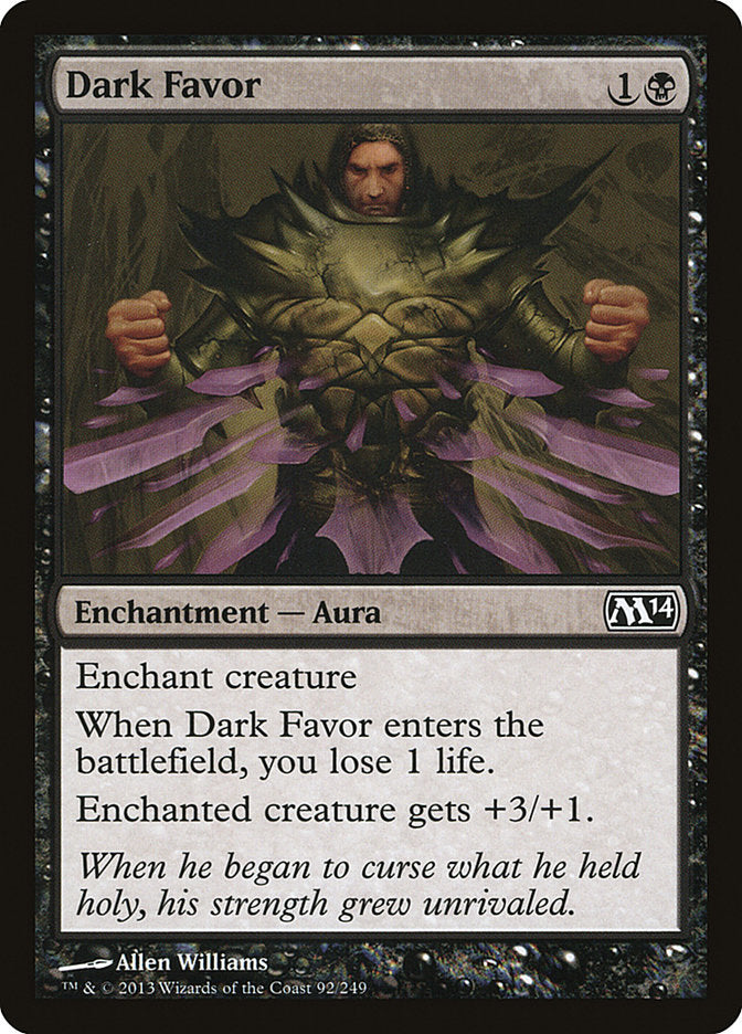 Card Scan of Dark Favor | M14
