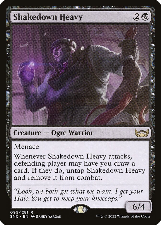 Card Scan of Shakedown Heavy | SNC