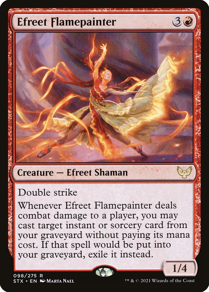 Card Scan of Efreet Flamepainter | STX