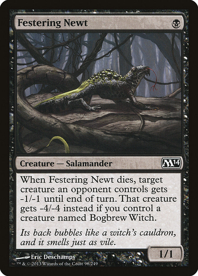 Card Scan of Festering Newt | M14