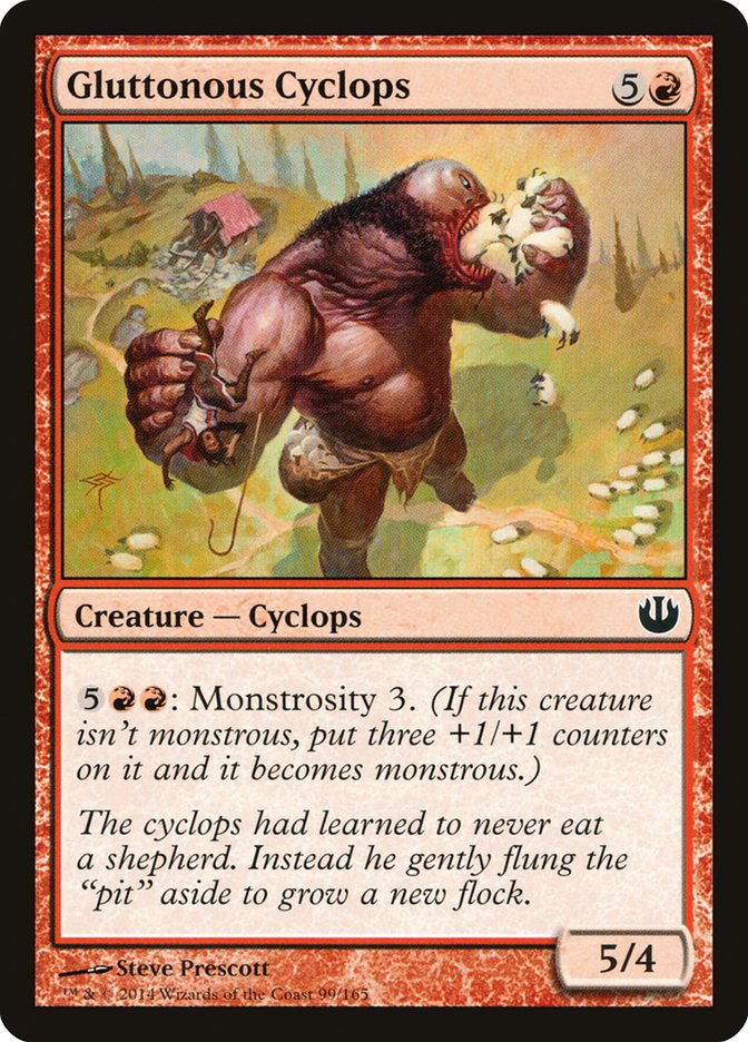 Card Scan of Gluttonous Cyclops | JOU