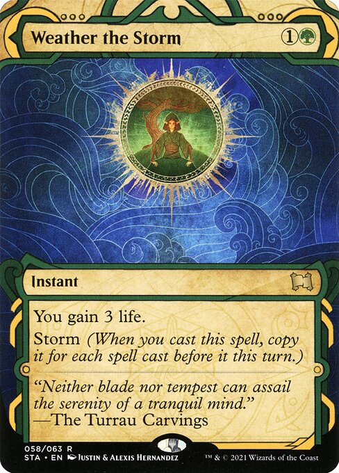 Weather the Storm | STA (Showcase Etched) - Card Scan