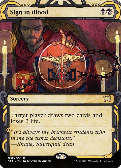 Sign in Blood | STA (Showcase) - Card Scan