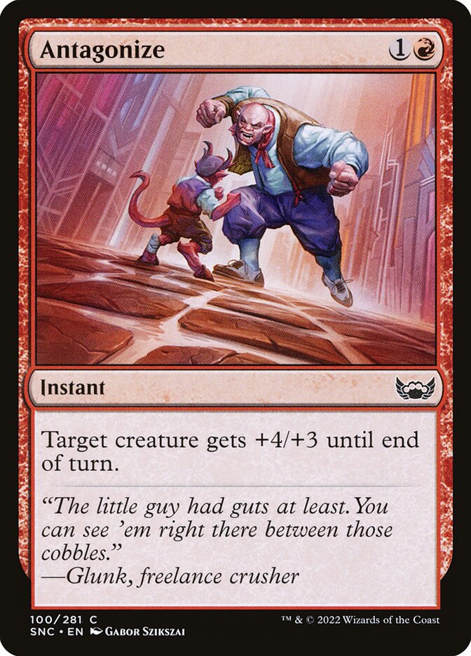 Card Scan of Antagonize | SNC