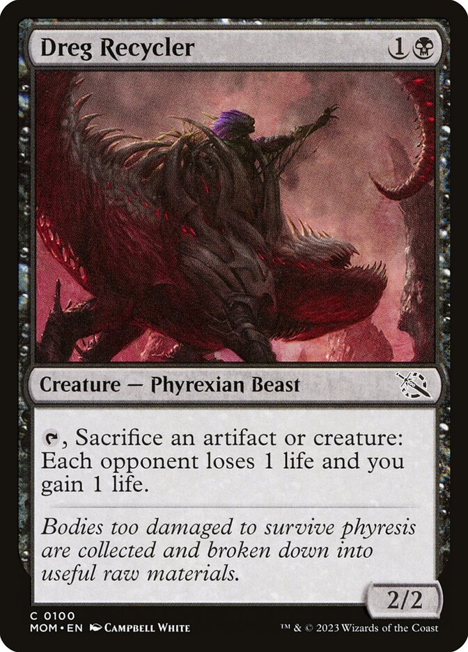 Card Scan of Dreg Recycler | MOM