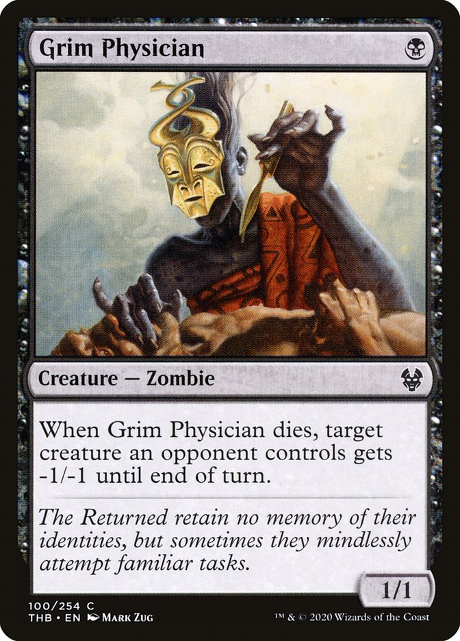 Card Scan of Grim Physician | THB