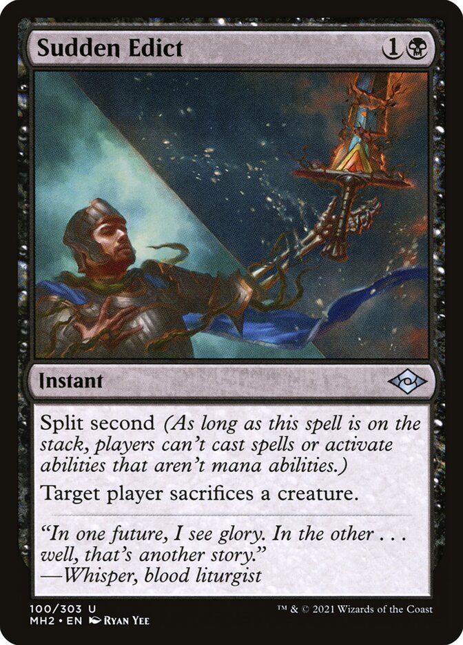 Card Scan of Sudden Edict | MH2