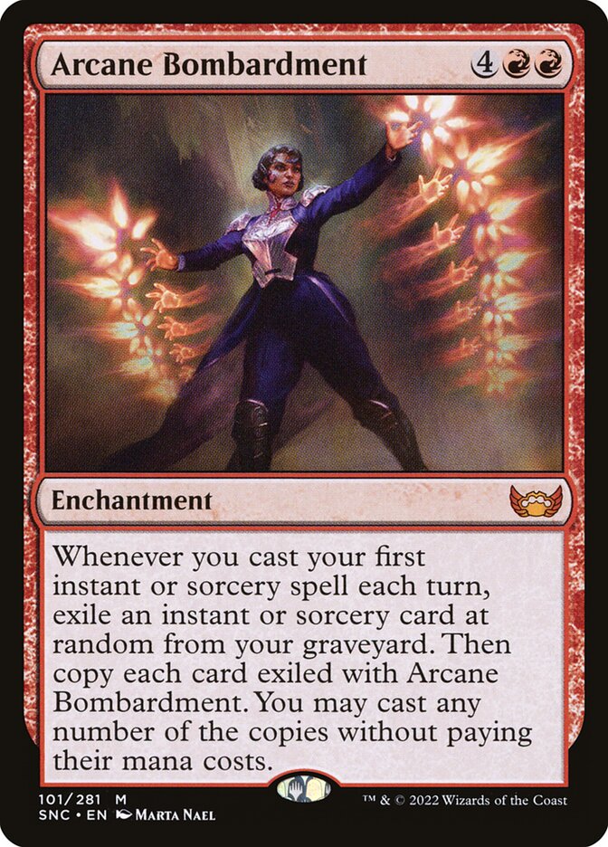 Card Scan of Arcane Bombardment | SNC
