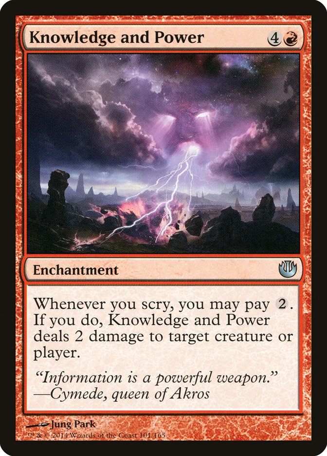 Card Scan of Knowledge and Power | JOU