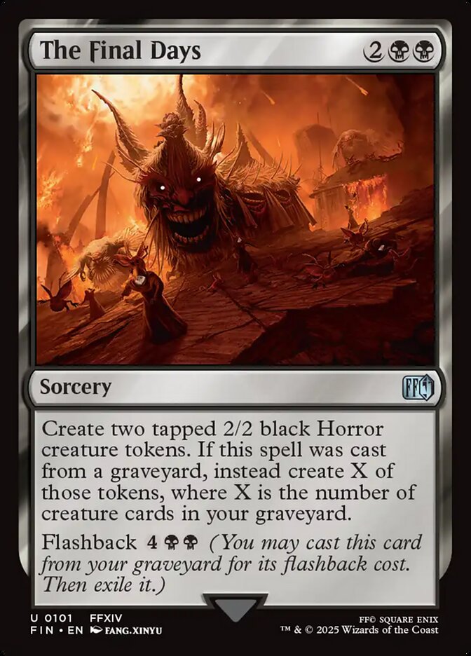 Card Scan of The Final Days | FIN