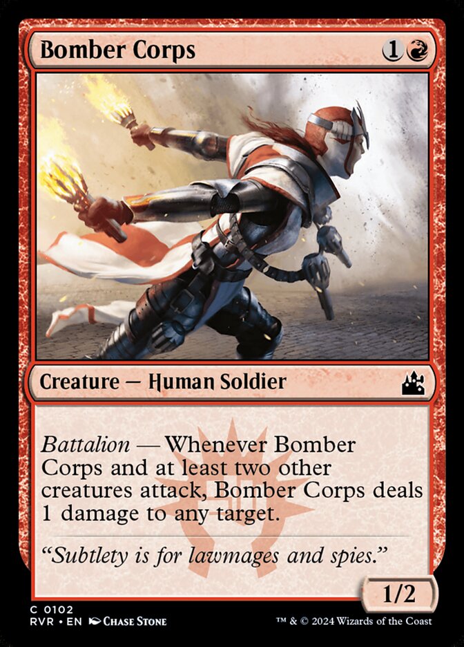 Card Scan of Bomber Corps | RVR