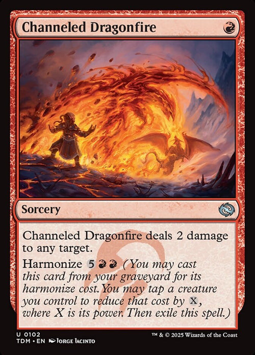 Card Scan of Channeled Dragonfire | TDM