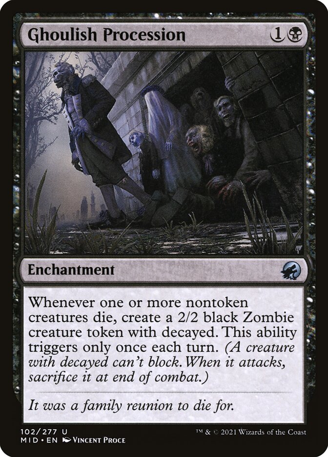Card Scan of Ghoulish Procession | MID