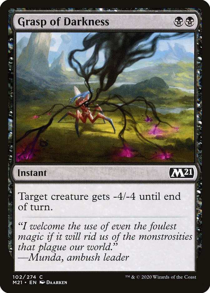Card Scan of Grasp of Darkness | M21