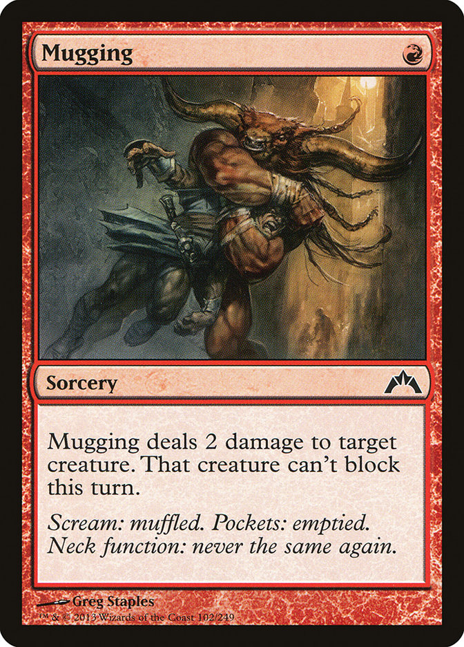 Card Scan of Mugging | GTC