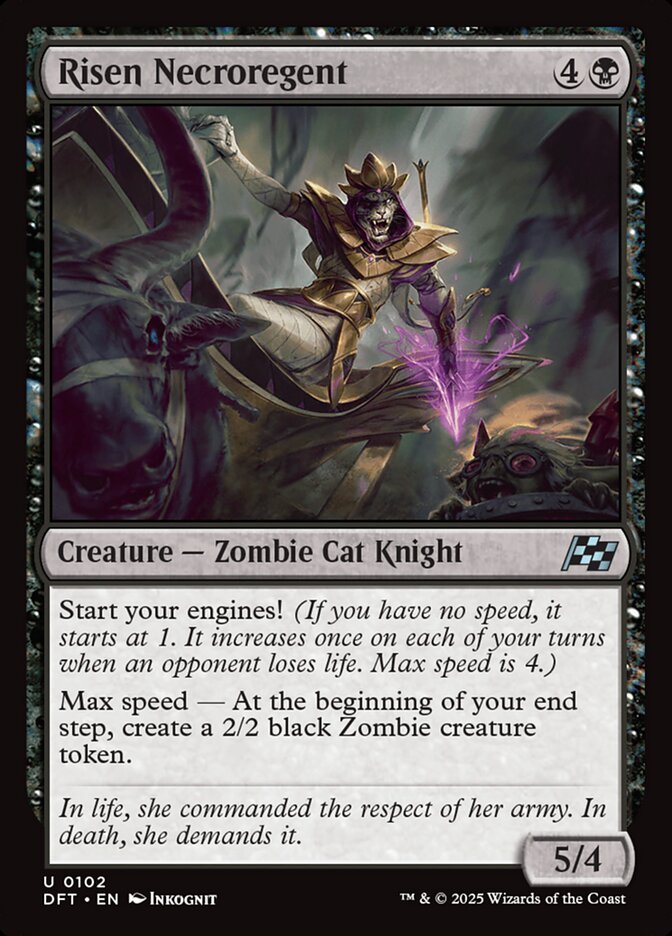 Card Scan of Risen Necroregent | DFT