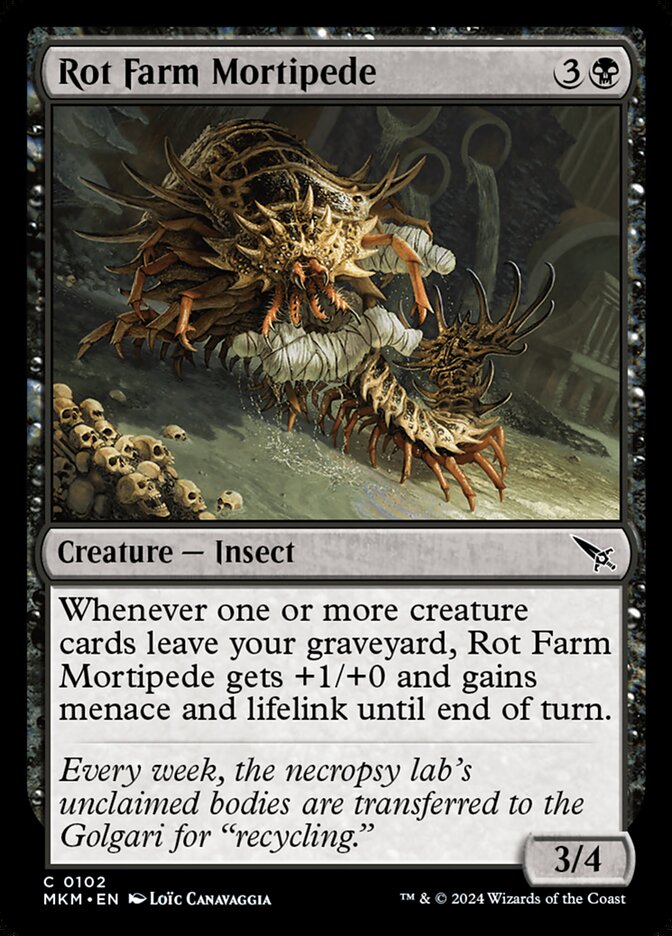 Card Scan of Rot Farm Mortipede | MKM