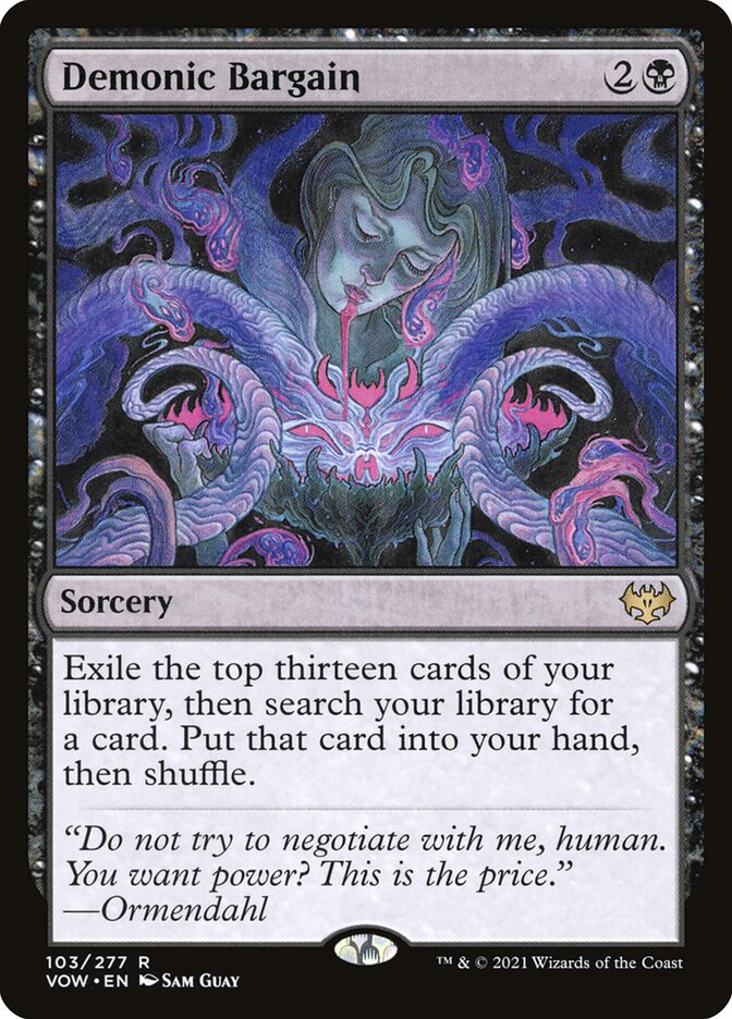 Card Scan of Demonic Bargain | VOW