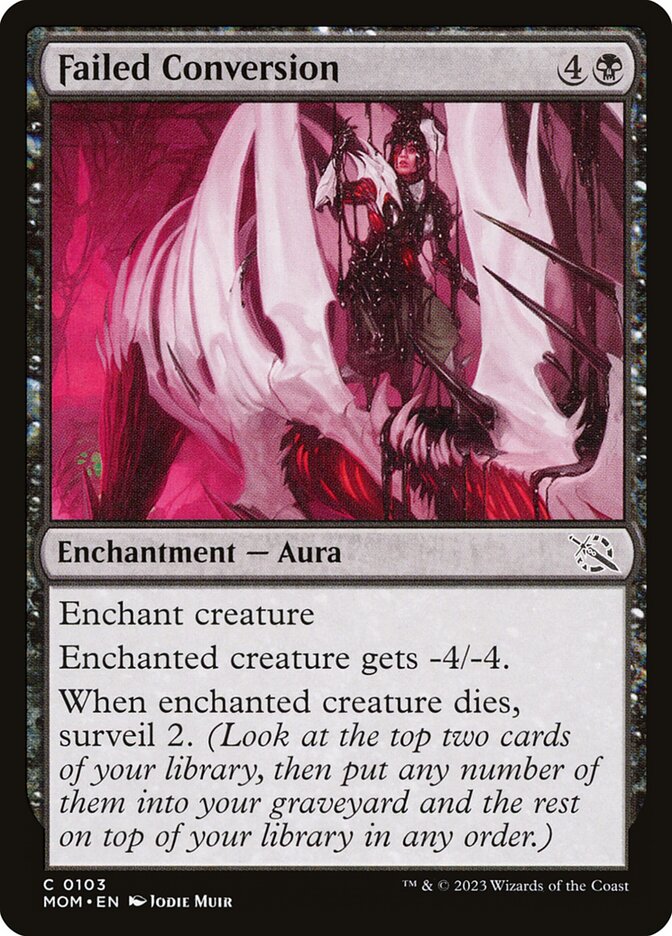 Card Scan of Failed Conversion | MOM