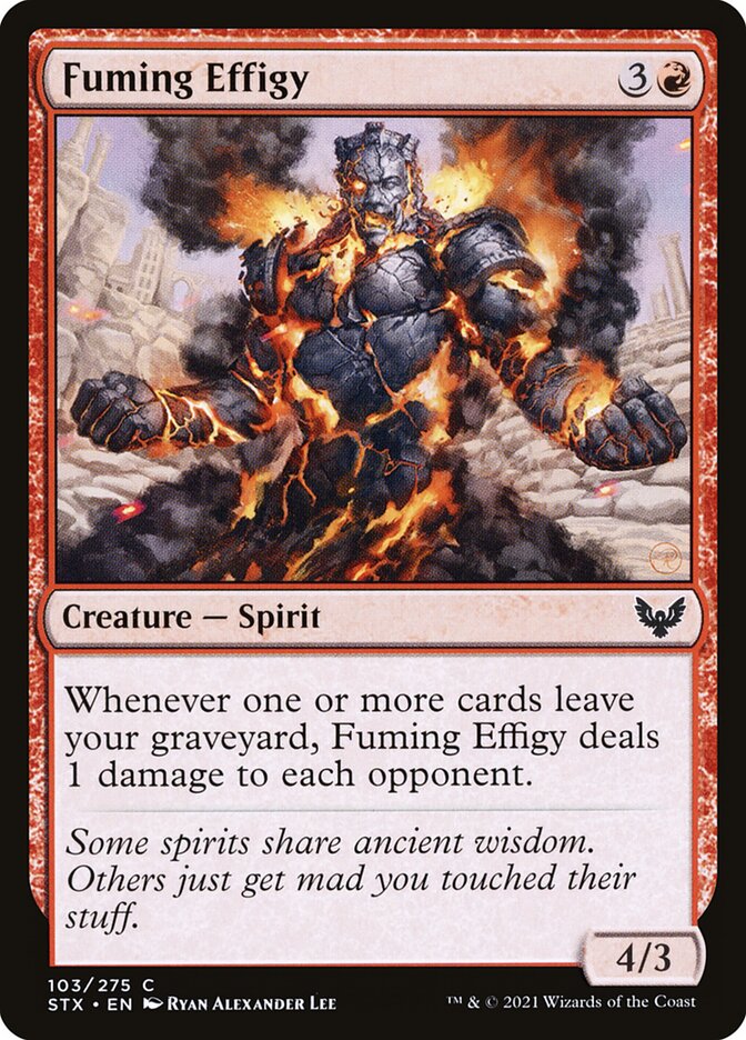 Card Scan of Fuming Effigy | STX