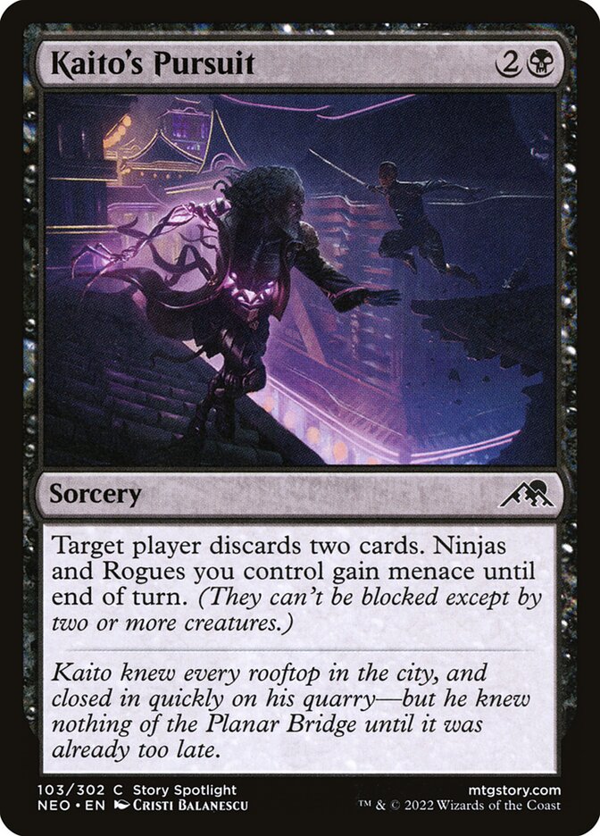 Card Scan of Kaito's Pursuit | NEO