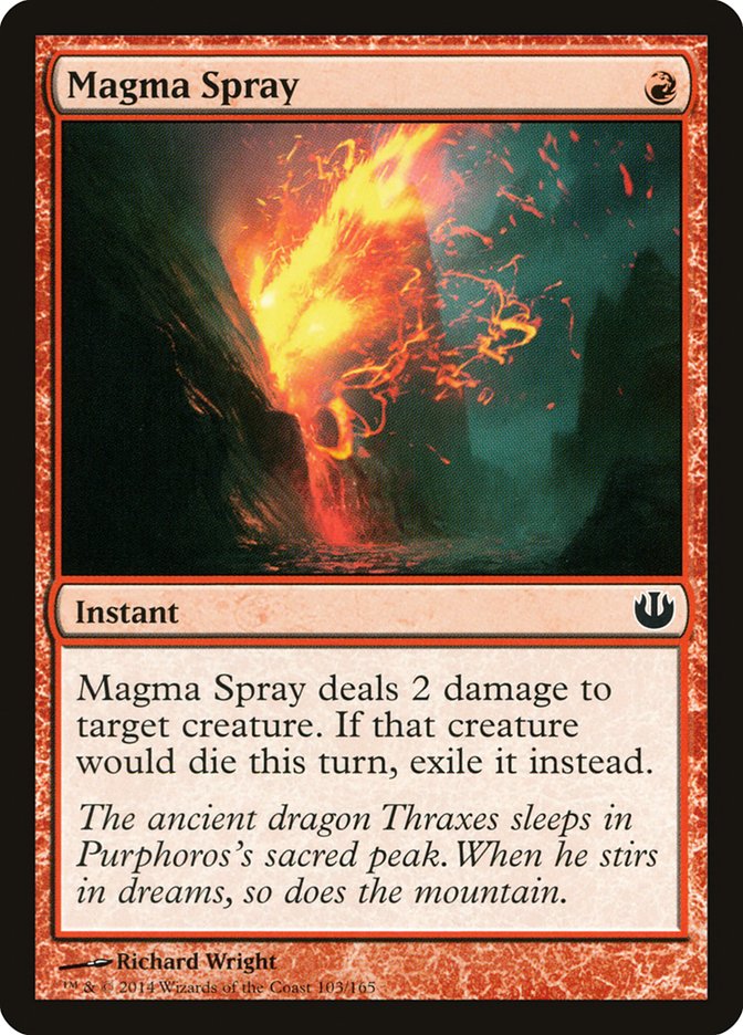 Card Scan of Magma Spray | JOU