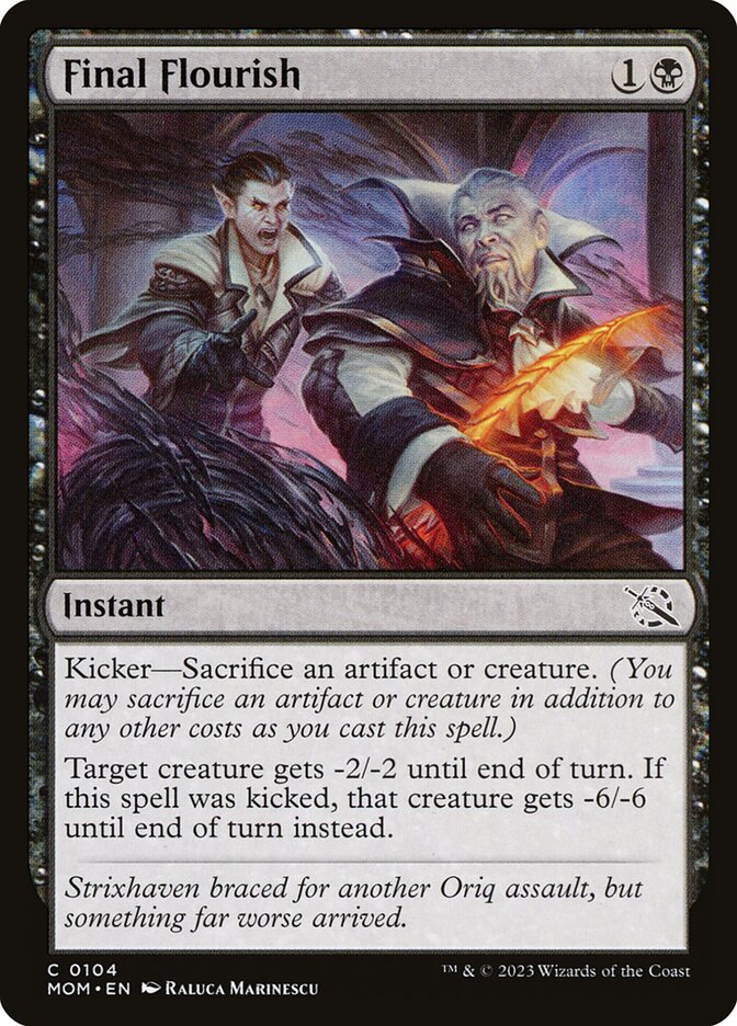 Card Scan of Final Flourish | MOM