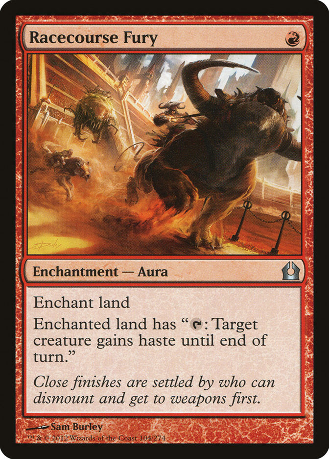 Card Scan of Racecourse Fury | RTR