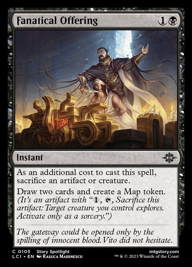 Card Scan of Fanatical Offering | LCI
