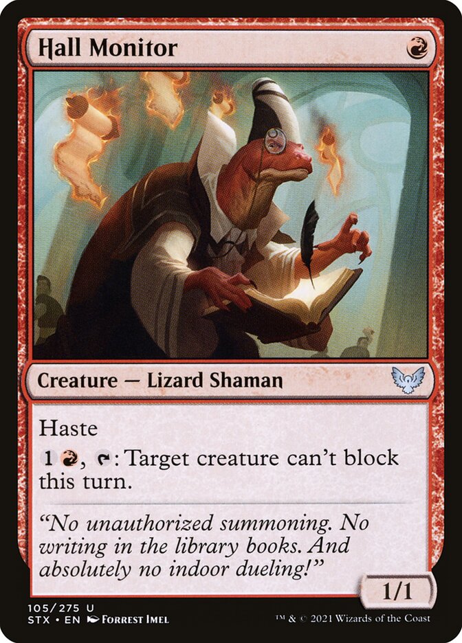 Card Scan of Hall Monitor | STX