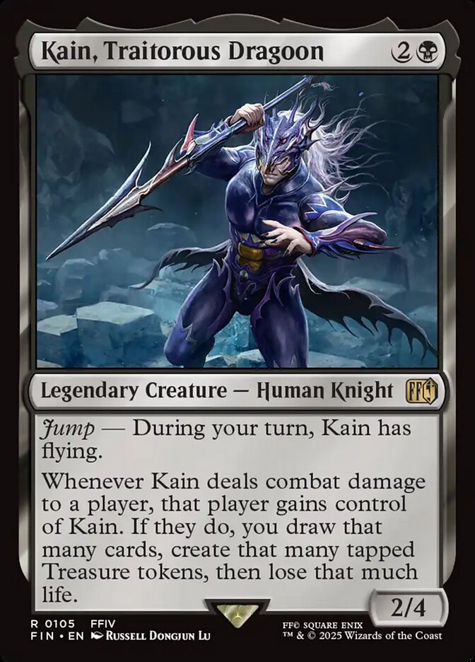 Card Scan of Kain, Traitorous Dragoon | FIN