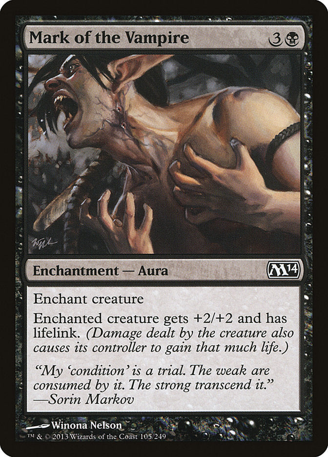 Card Scan of Mark of the Vampire | M14