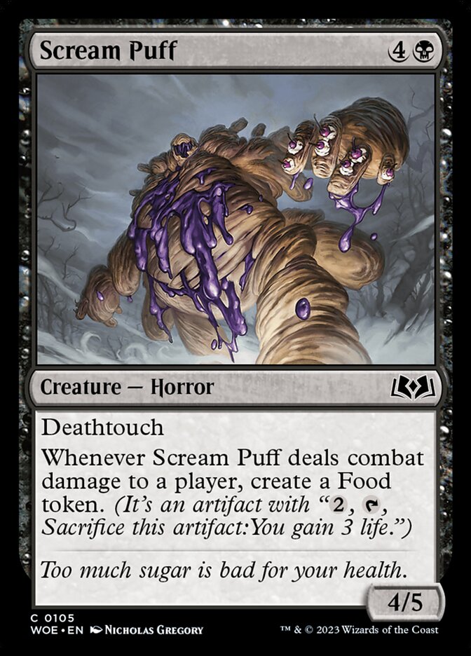 Card Scan of Scream Puff | WOE