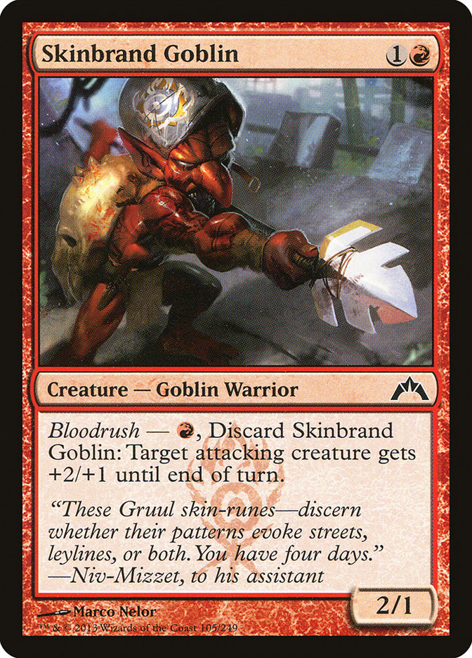 Card Scan of Skinbrand Goblin | GTC