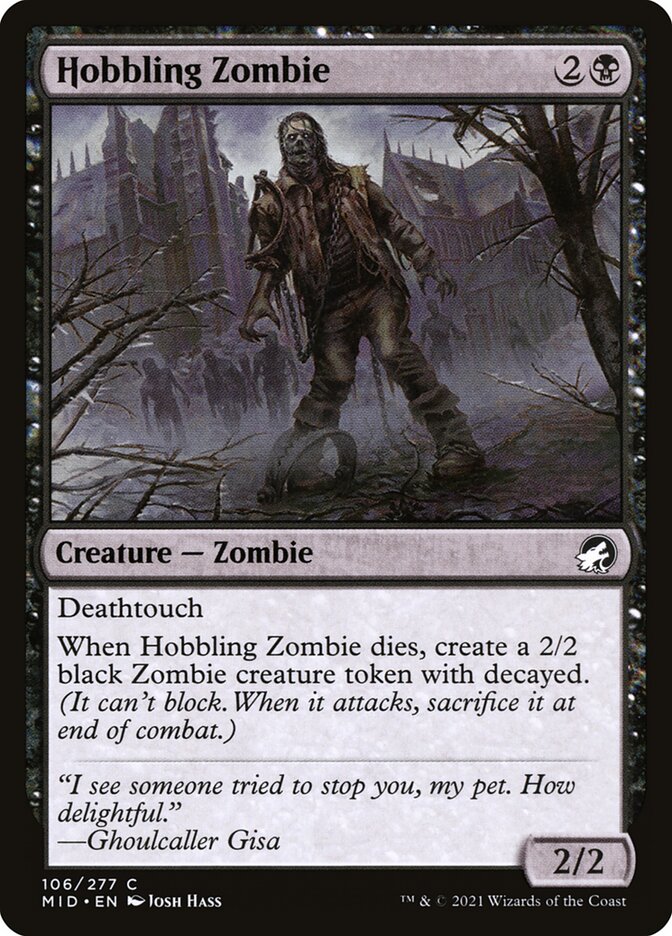 Card Scan of Hobbling Zombie | MID