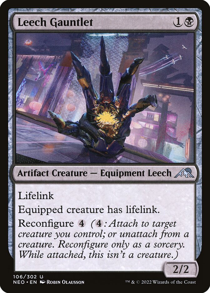 Card Scan of Leech Gauntlet | NEO
