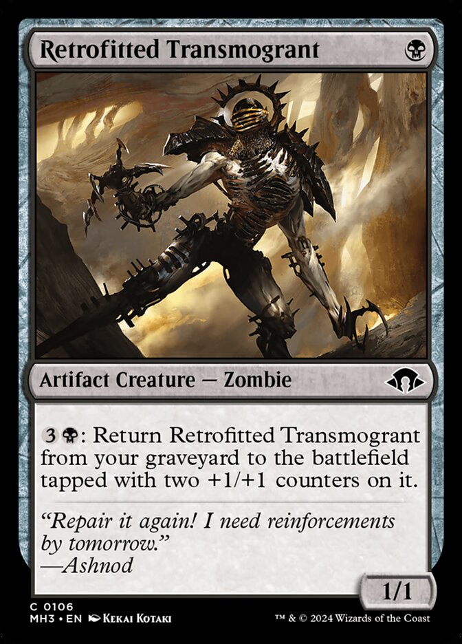 Card Scan of Retrofitted Transmogrant | MH3