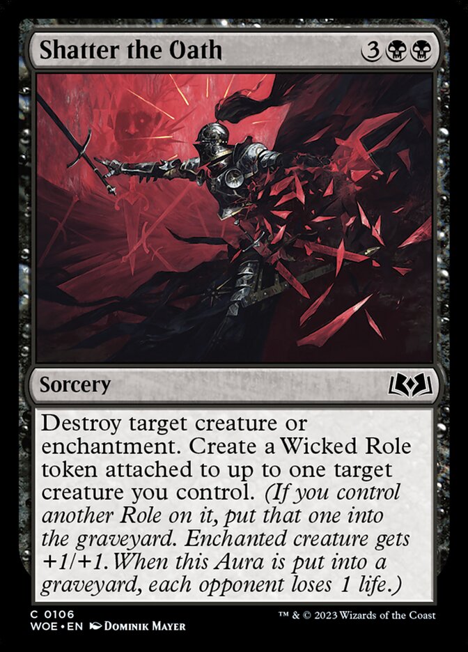 Card Scan of Shatter the Oath | WOE