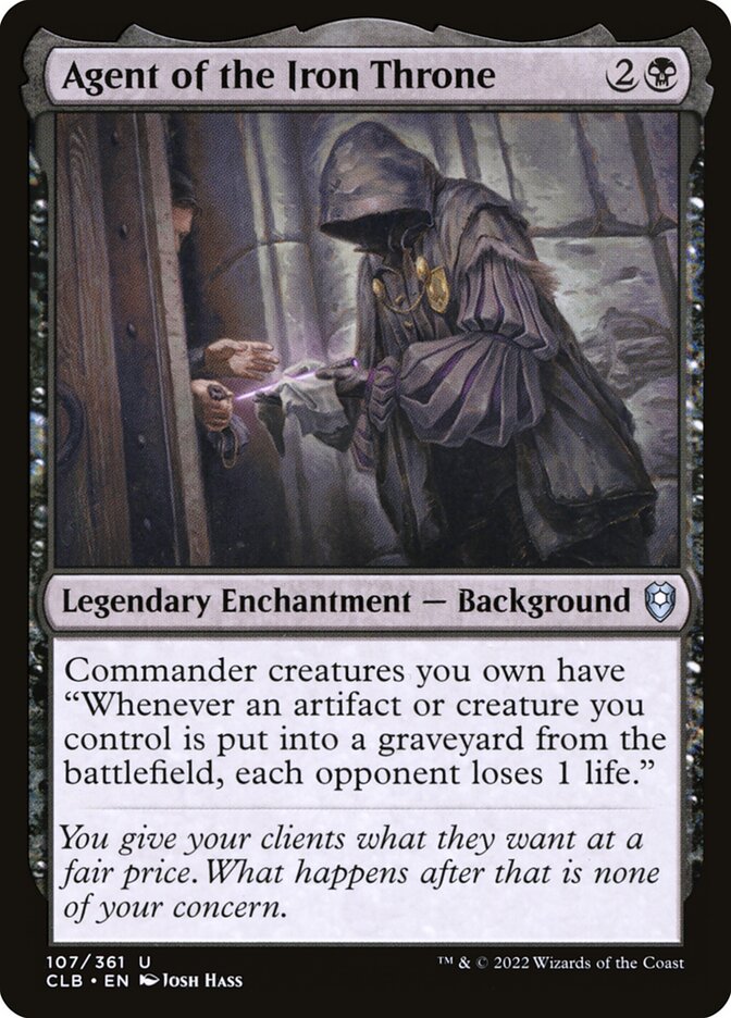 Card Scan of Agent of the Iron Throne | CLB