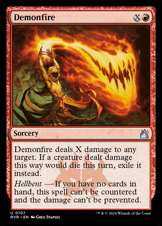 Card Scan of Demonfire | RVR